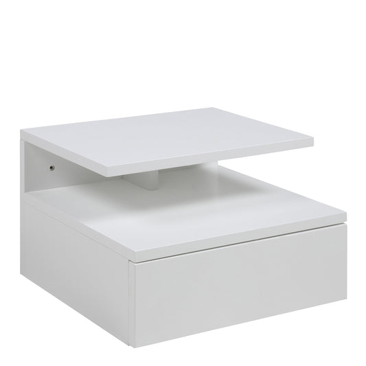 Ashlan Bedside Cabinet with 1 Drawer in White