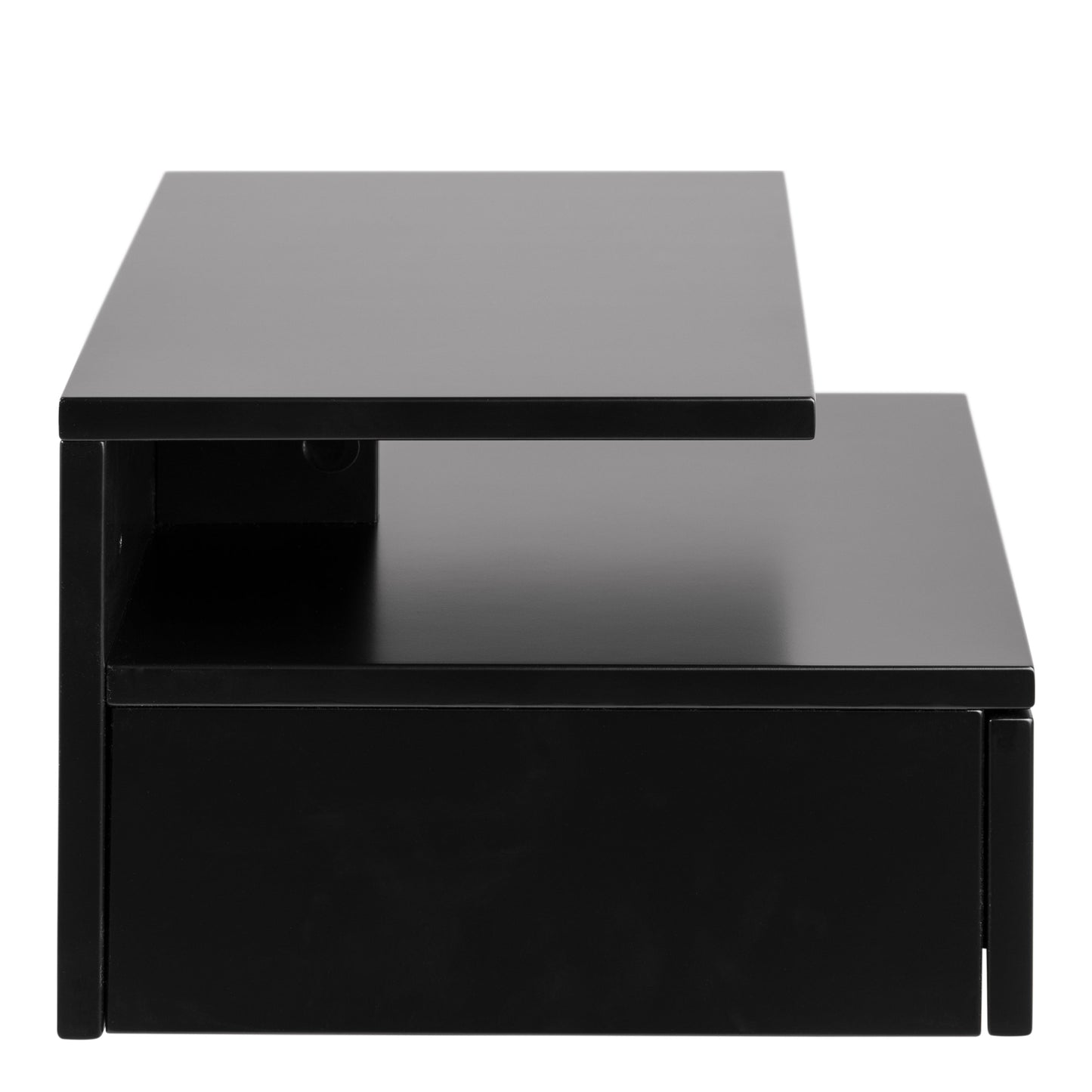 Ashlan Bedside Cabinet with 1 Drawer in Black