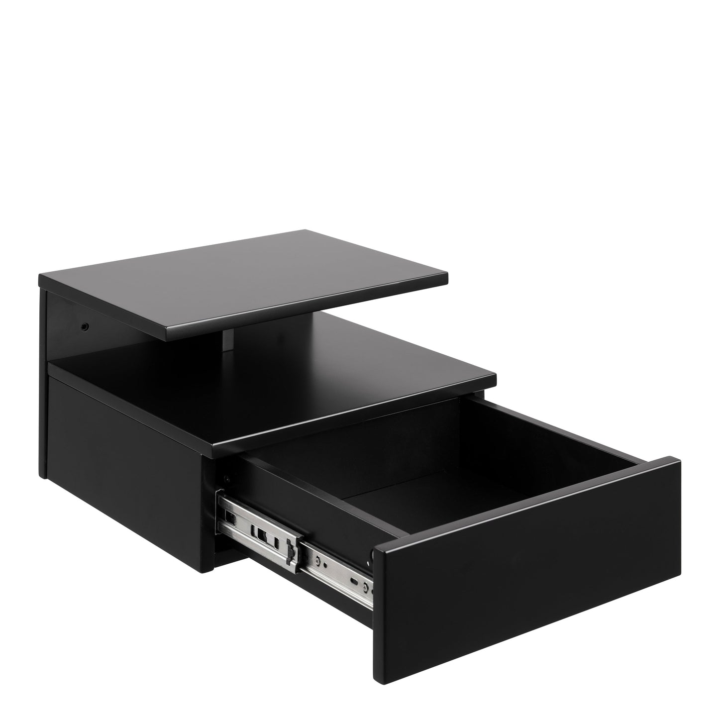 Ashlan Bedside Cabinet with 1 Drawer in Black