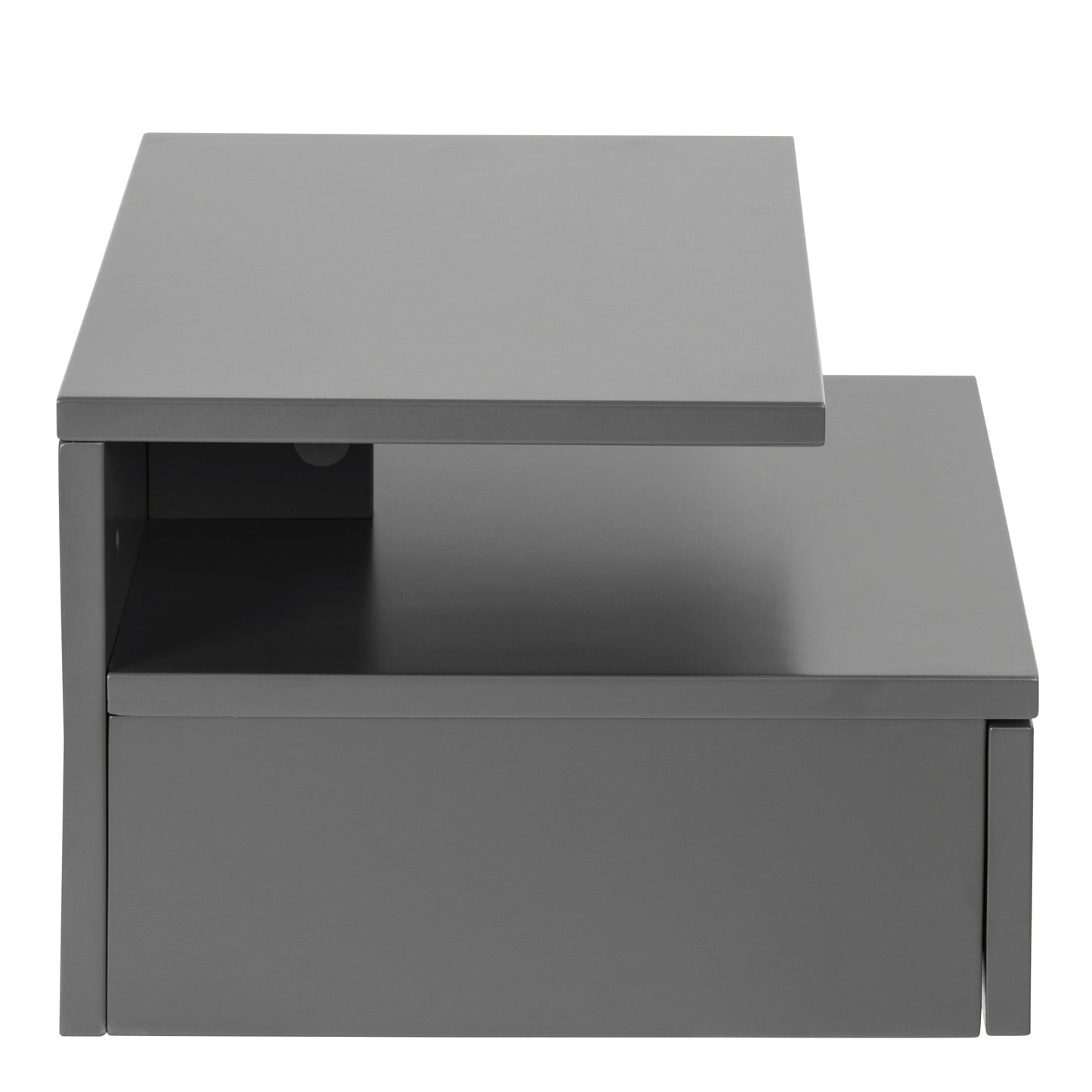 Ashlan Bedside Cabinet with 1 Drawer in Grey