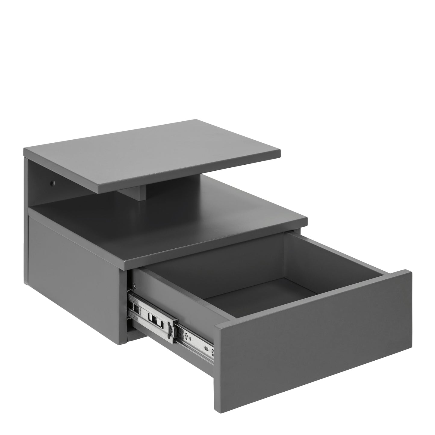 Ashlan Bedside Cabinet with 1 Drawer in Grey