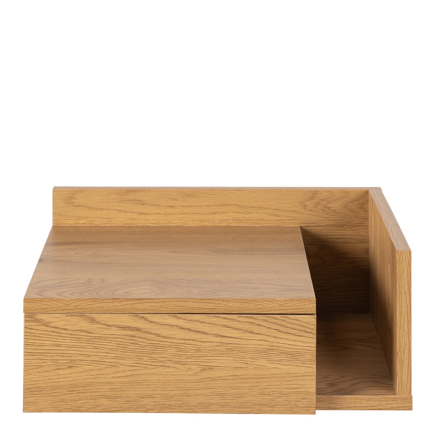 Ashlan Square Bedside Cabinet with 1 Drawers in Oak