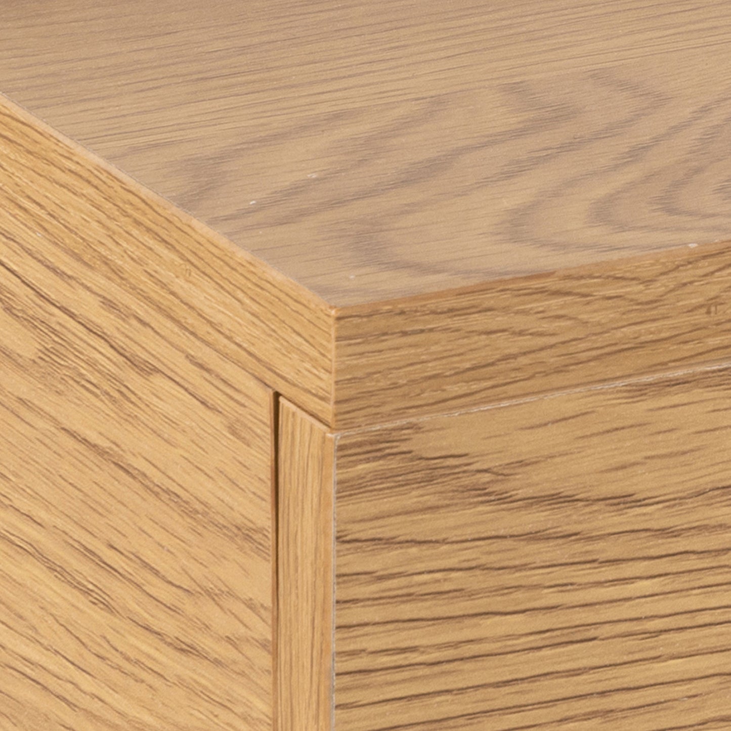 Ashlan Square Bedside Cabinet with 1 Drawers in Oak