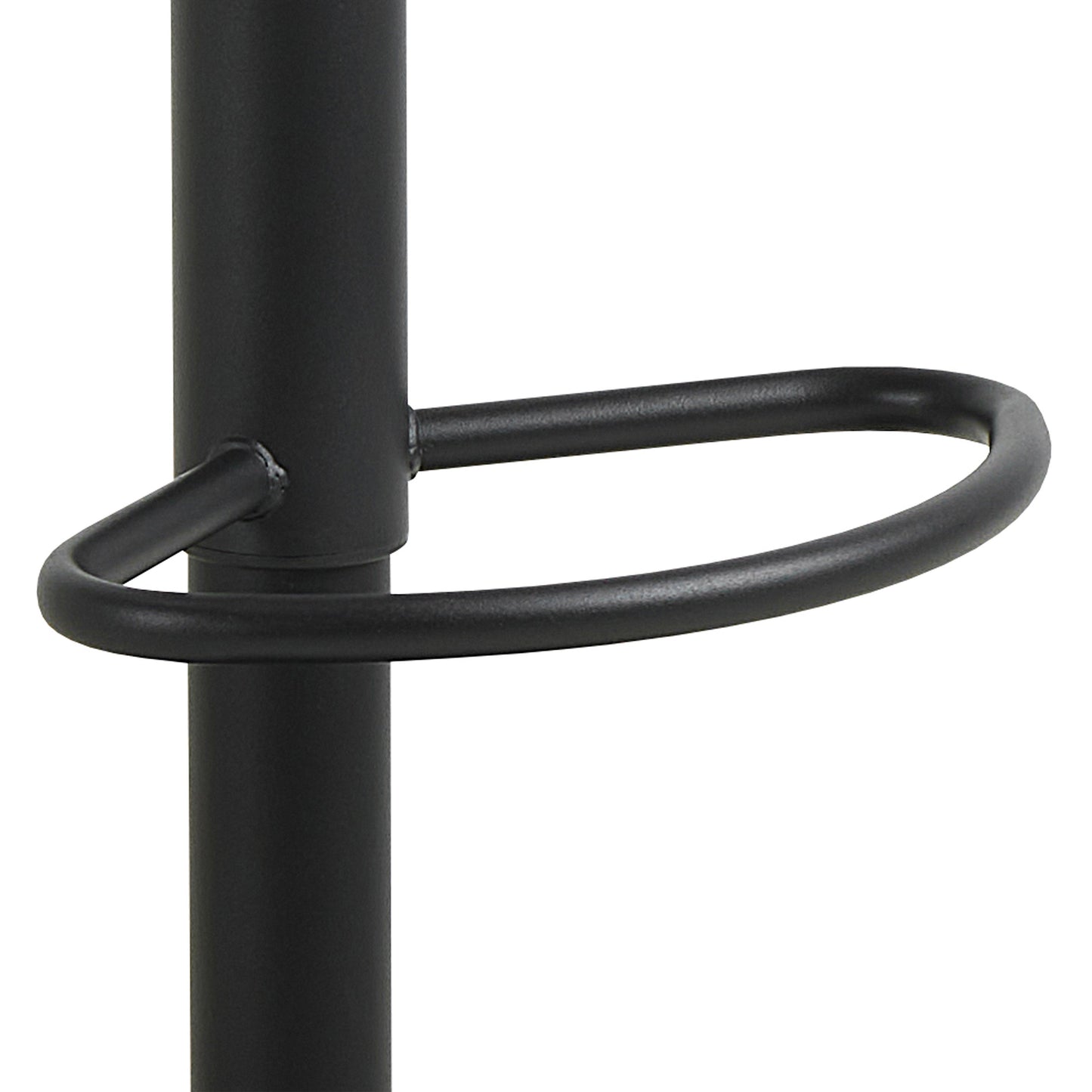 Linden Swivel Bar Stool With Height Adjustable Function in Matt Black