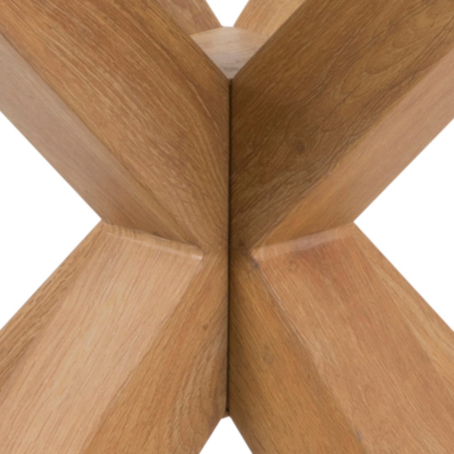 Meridian Round Dining Table with Glass Top and Oak Foil Metal Base