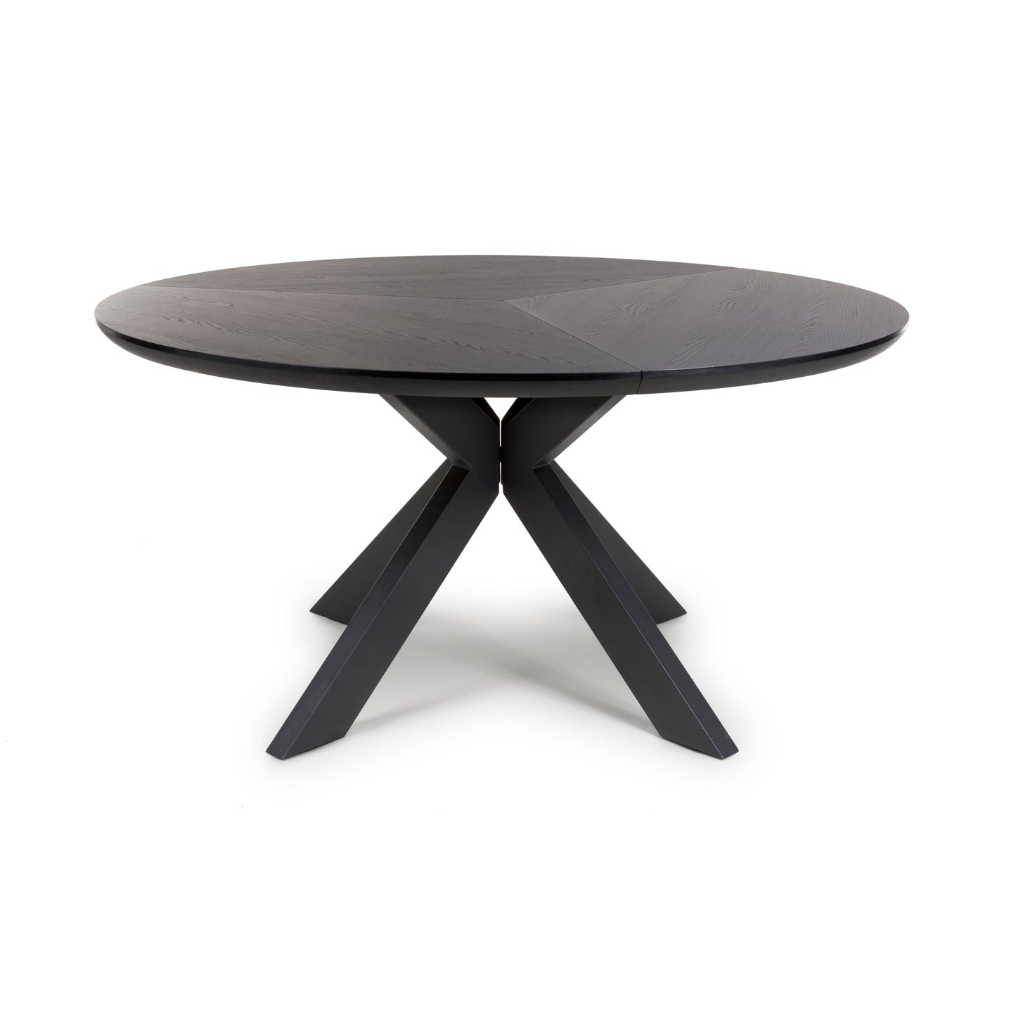 Kaelon Round Dining Table 150 cm – Black Ash