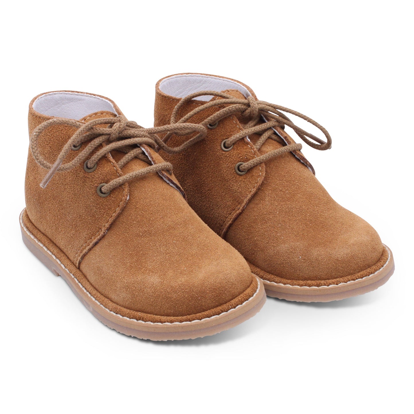 'Cristiano' Boys Tan Suede Desert Boots