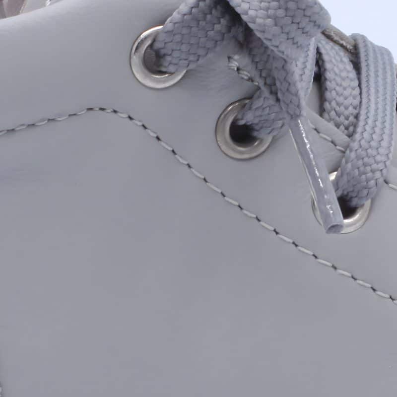 'Danilo' Boys Light Grey Leather High-Tops