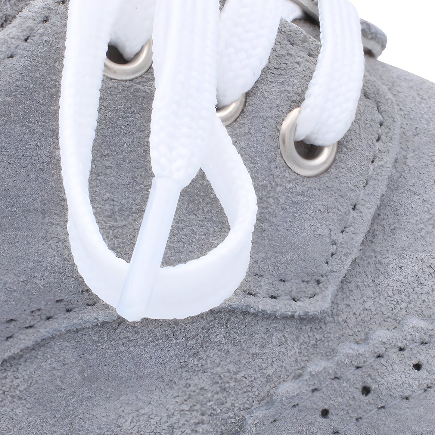 'Francisco' Boys Light Grey Suede Brogue Trainers