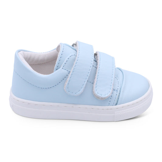 'Rodrigo' Boys Pale Blue Leather Trainers
