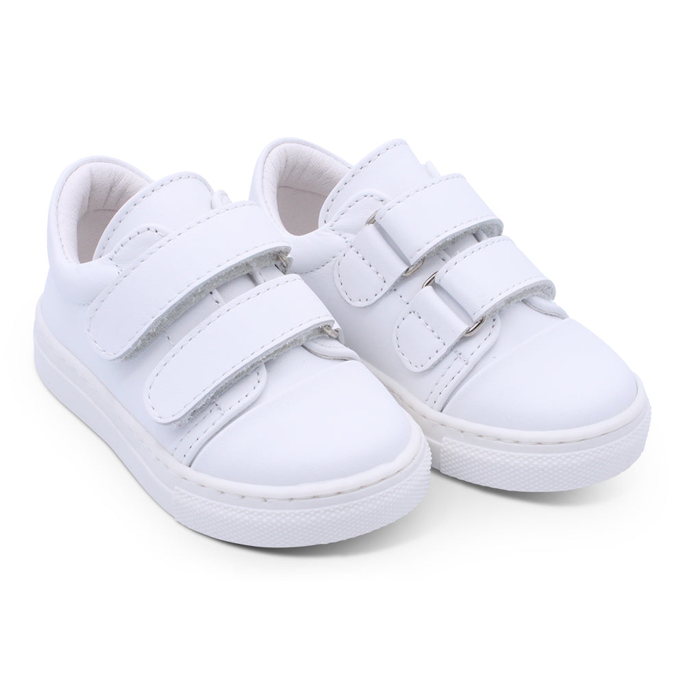 'Rodrigo' Boys White Leather Trainers