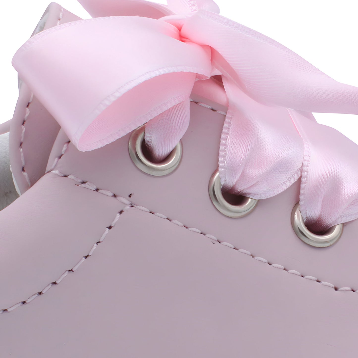 'Santi' Girls Pink Leather Trainers