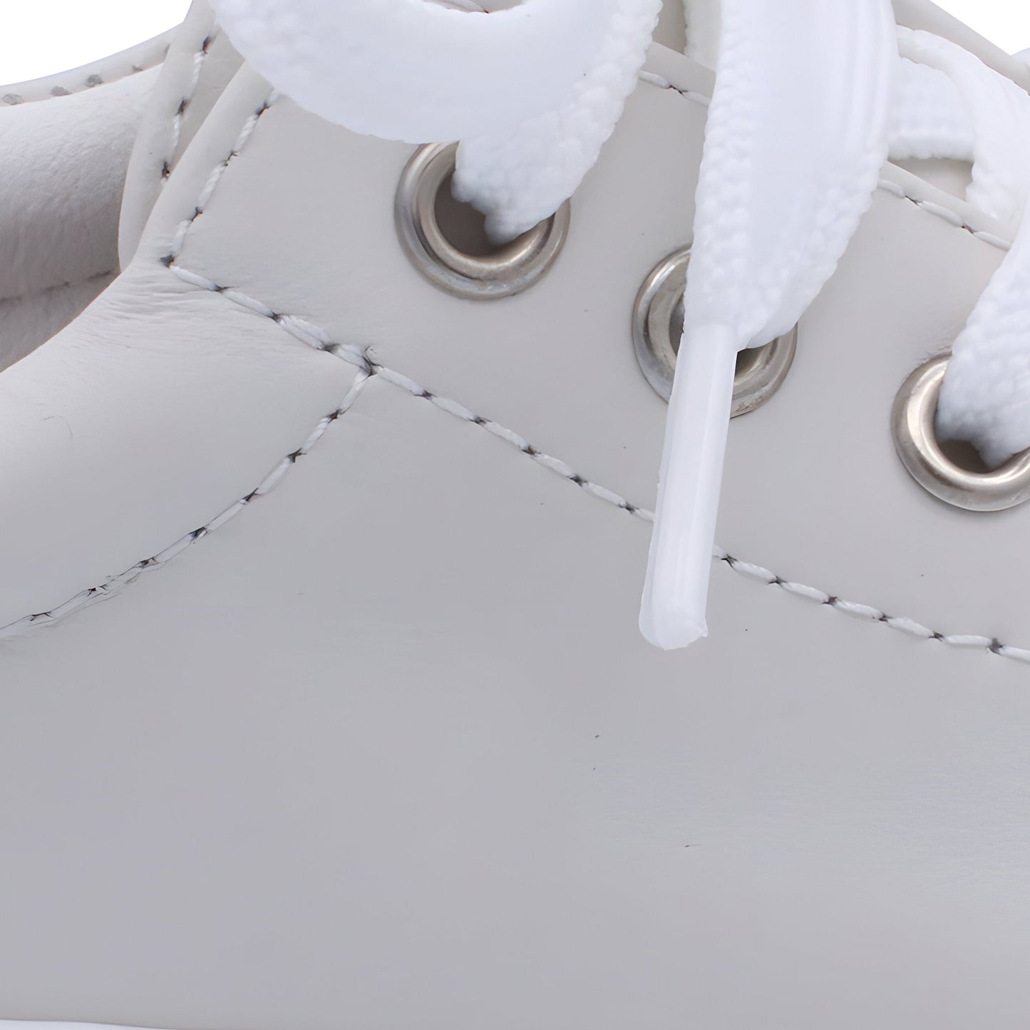 'Santiago' Boys Beige Leather Trainers