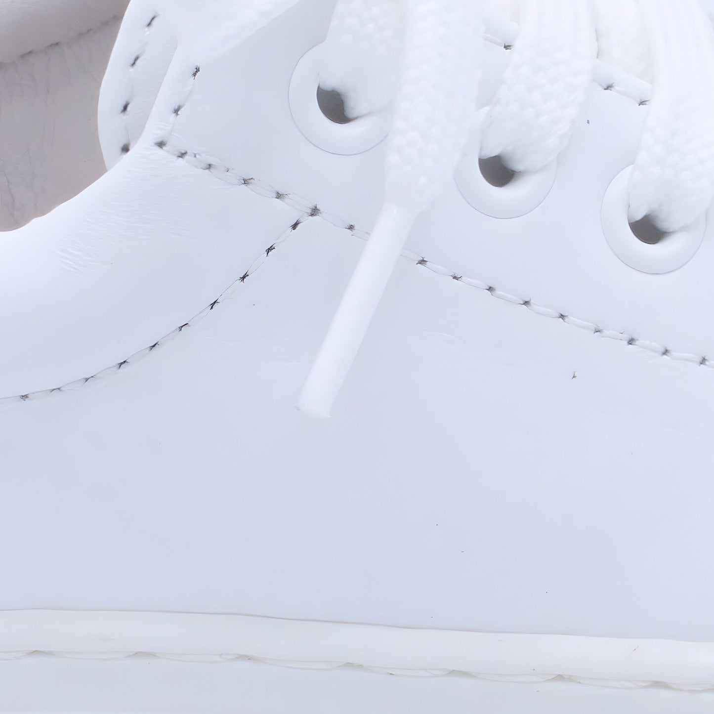 'Santiago' Boys White Leather Trainers