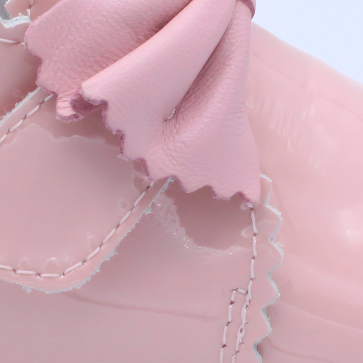 'Sharon' Girls Pink Patent Velcro Boots