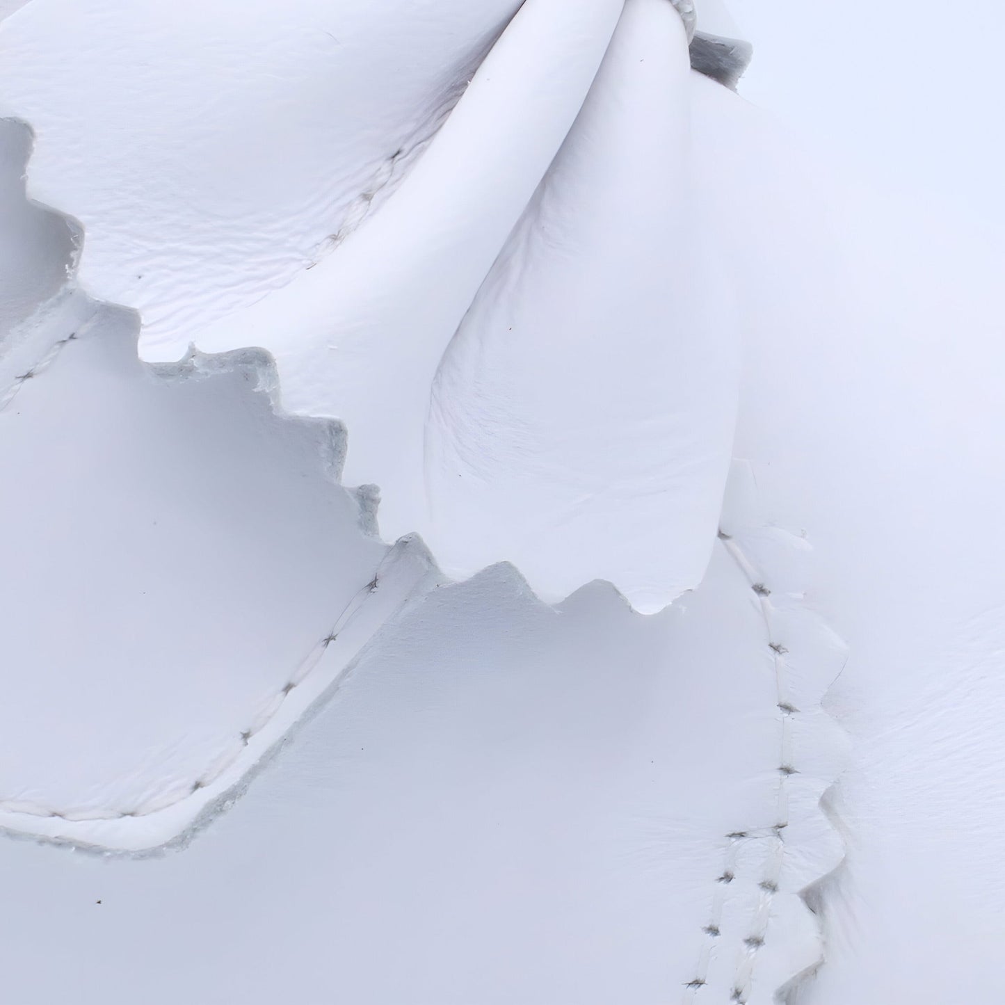 'Sharon' Girls White Leather Velcro Boots