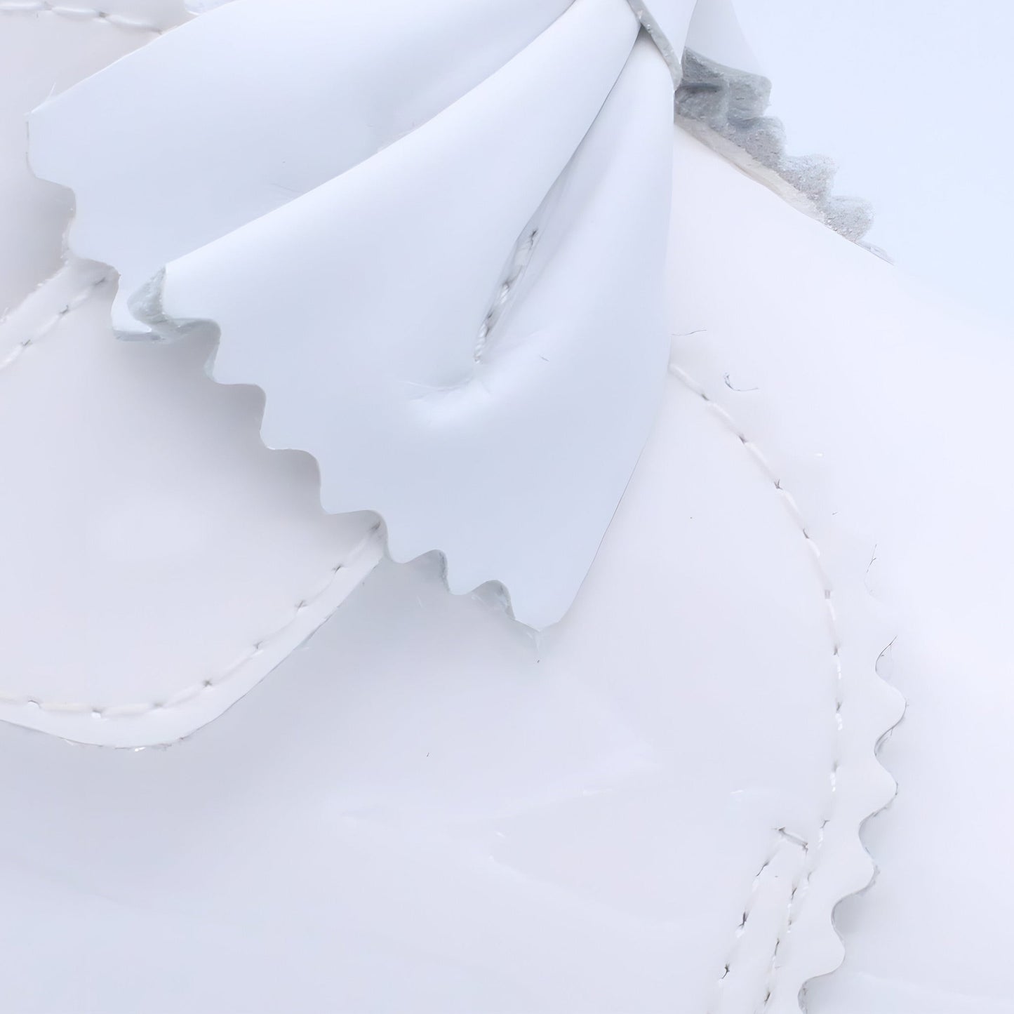 'Sharon' Girls White Patent Velcro Boots